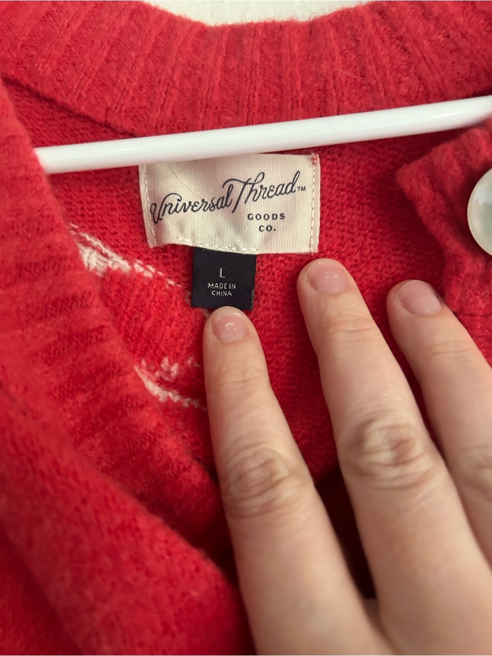 Universal Thread Red Floral Button-Front Cardigan - Picture 2 of 3